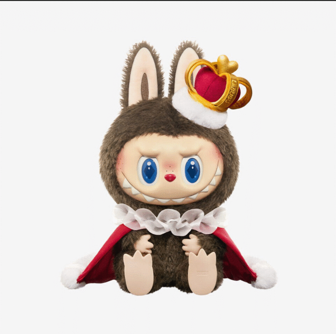 AUTHENTIC POPMART THE MONSTERS LABUBU LET'S CHECKMATE PLUSH KING TOY 37CM Gift