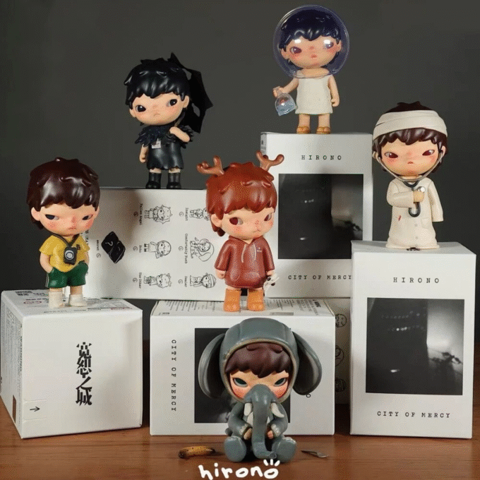 POP MART Hirono City of Mercy Series Blind Box Confirmed Figure Hot Toys Gift