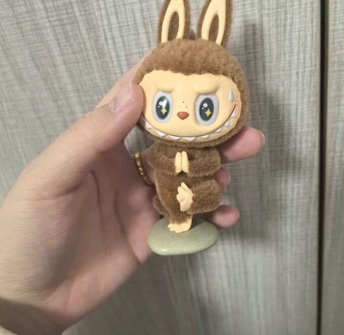Popmart Labubu The Monsters Lazy Yoga Coach Hidden Blind Box Action Figure Toy