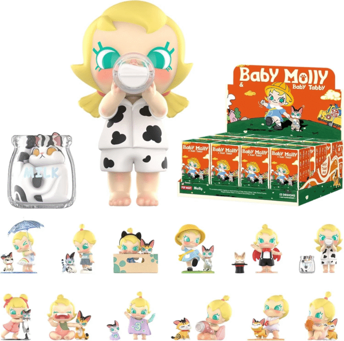 POP MART Baby Molly & Baby Tabby Series (confirmed) Blind Box Figure Gift Toy！