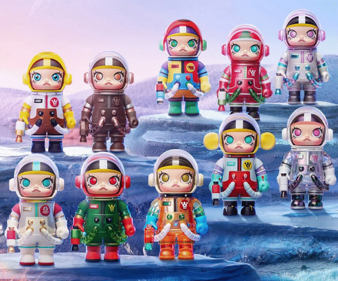 POP MART 100% Mega Space Molly Series Confirmed Blind Box Figure
