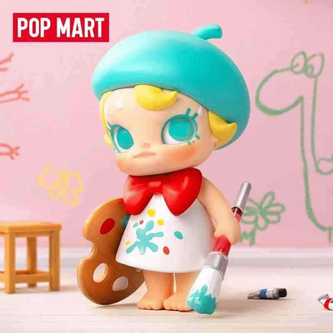 POPMART Baby Molly Future Painter Blind Box Figure Cute Doll Toy Gift New HOOOOt