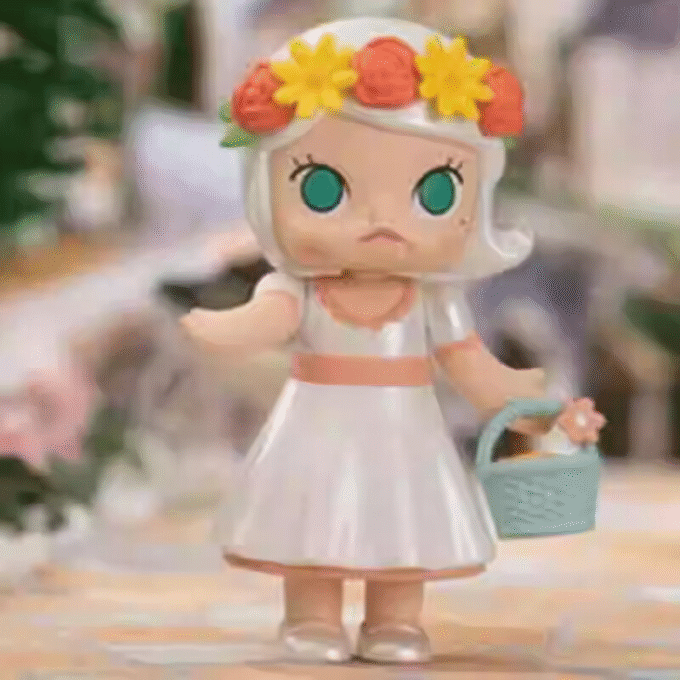 POP MART Molly Wedding Flower Girl Series Confirmed Blind Box Figure Art Toys