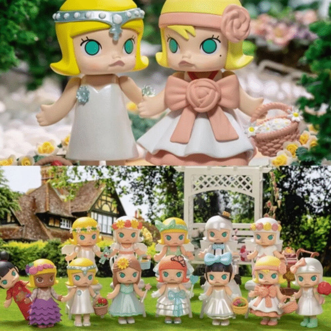 POP MART Molly Wedding Flower Girl Series Confirmed Blind Box Figure Art Toys