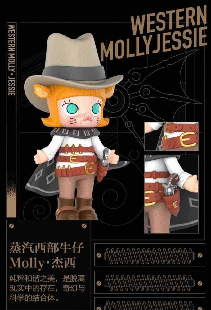 POP MART Molly Steam Punk Series Confirmed Blind Box Figure Art Toys Gift