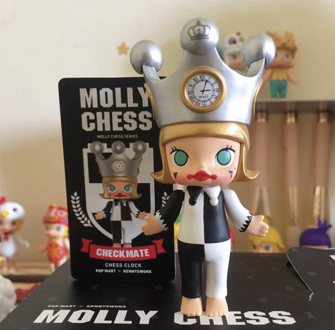 POP MART Molly Chess Series Blind Box Confirmed Figure Toy Gifts Doll