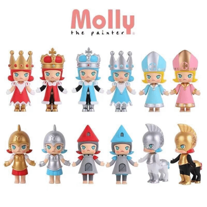 POP MART Molly Chess Series Blind Box Confirmed Figure Toy Gifts Doll