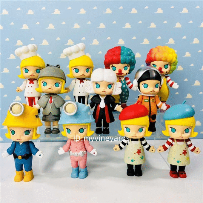 POP MART Kennyswork Molly Career 2 Series Confirmed Blind Box Figure Art Toys