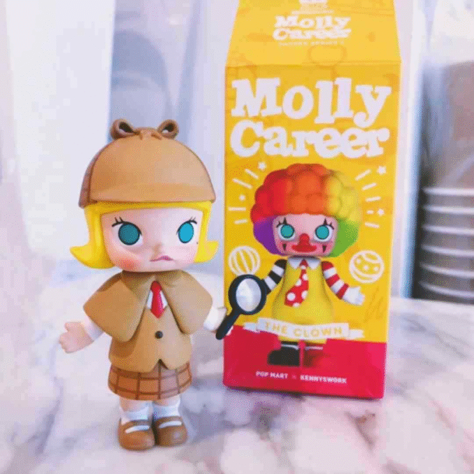 POP MART Kennyswork Molly Career 2 Series Confirmed Blind Box Figure Art Toys