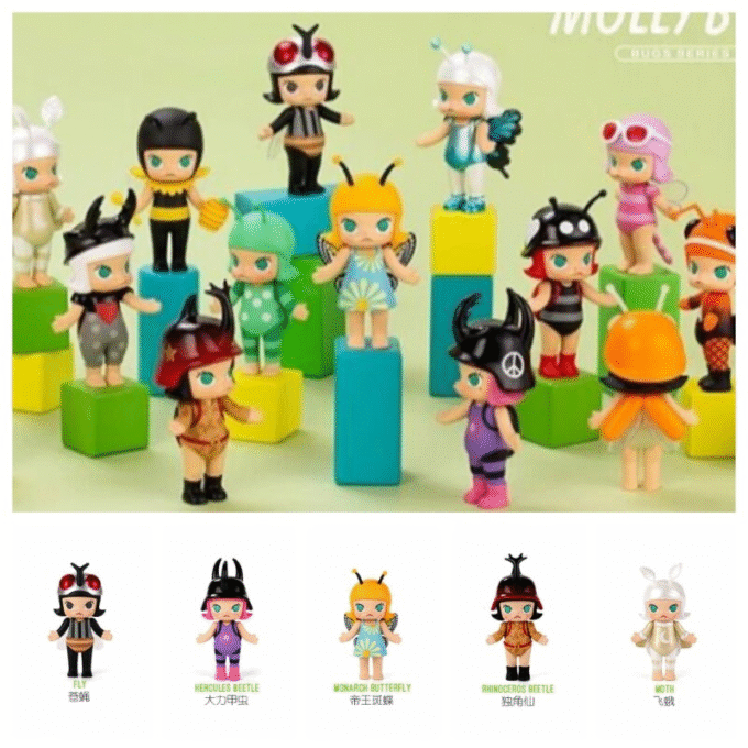 POP MART Molly Bugs Series Confirmed Blind Box Figure Collection Art Toys Gift