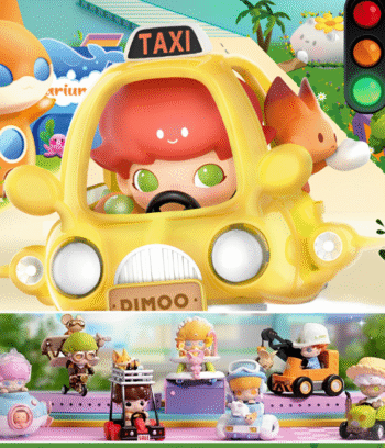 POPMART Dimoo Where We Go Series Car Ride Blind Box (confirmed) Figure toy gift